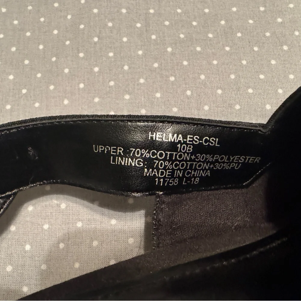 Lauren Ralph Lauren Helma Black Espadrille Wedges 10B NWOT Woven Slingback